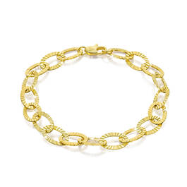 golden sunshine diamond cut bracelet UK GSDCB a main