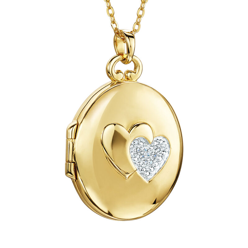 You Mean the World to Me Daughter Diamond Locket Pendant 10216 0017 b front