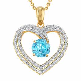 Personalized Birthstone Heart Pendant 6307 001 5 12