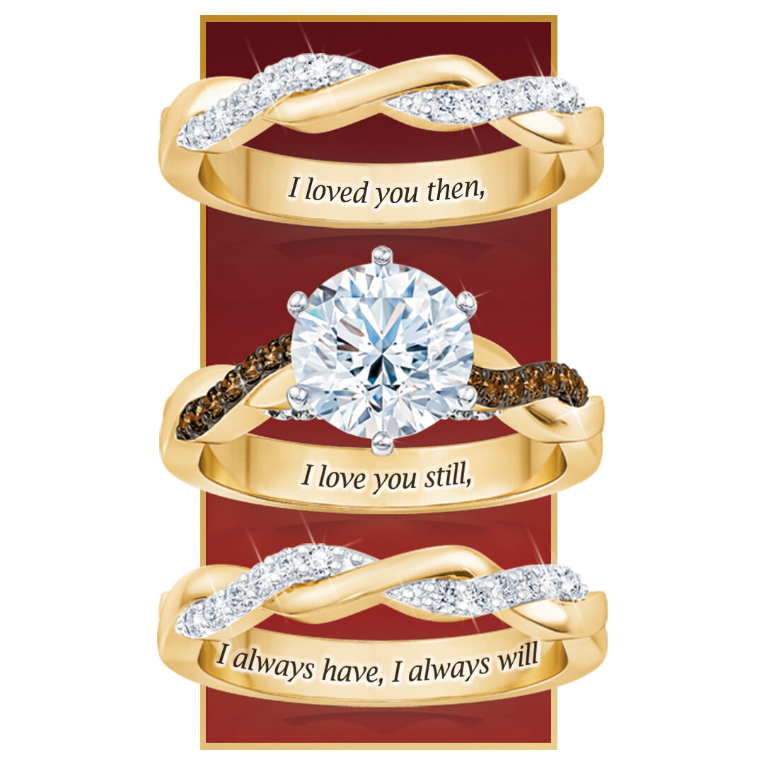 I love you always diamond ring set hotsell