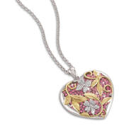 daughter always in bloom heart pendant UK DAIBP a main
