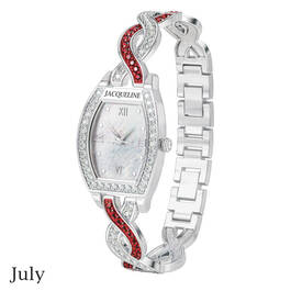birthstone swirl bracelet watch UK BSWB g july