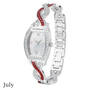 birthstone swirl bracelet watch UK BSWB g july