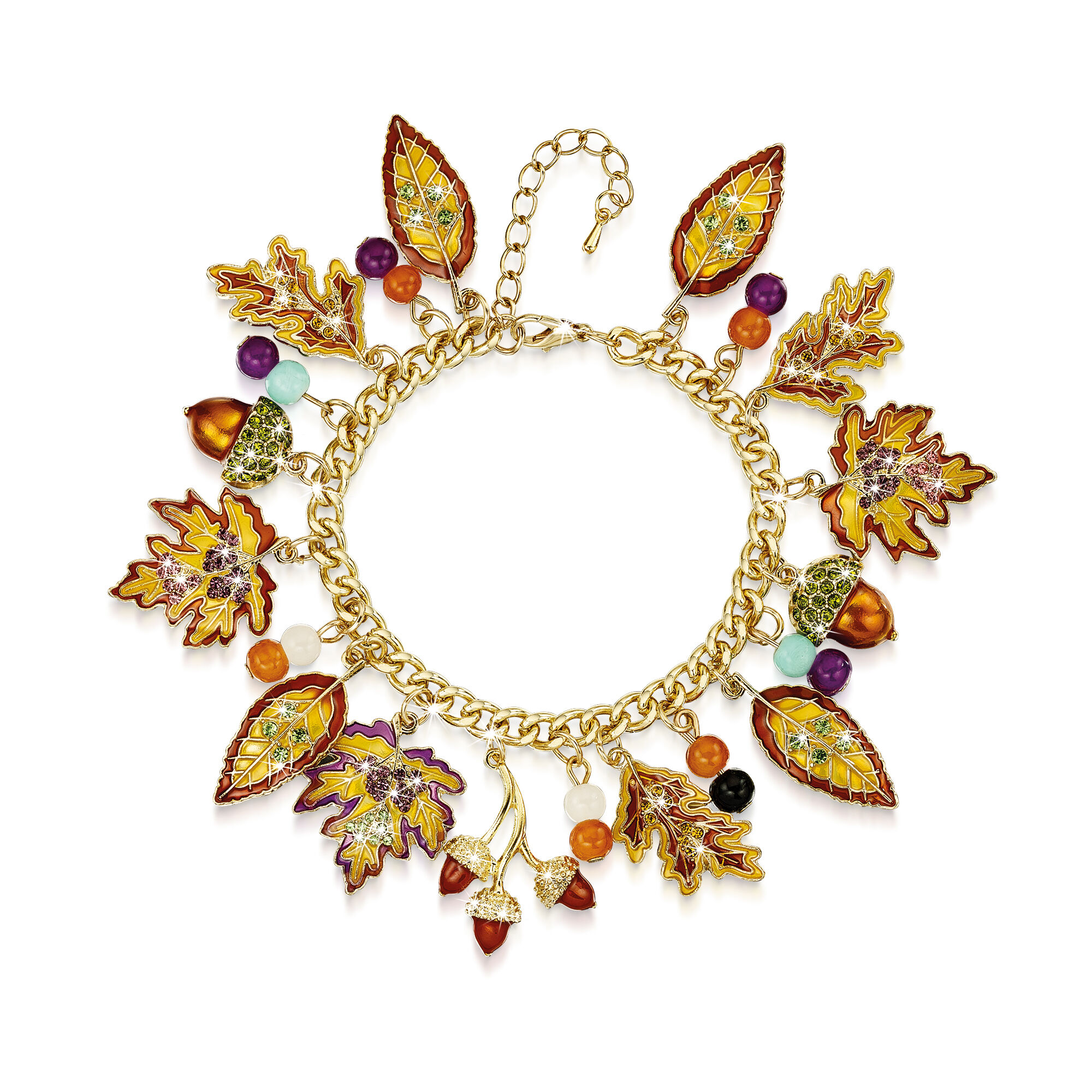 Autumn leaf bracelet Boho , hippie style adjus... - Folksy