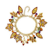 autumn leaves charm bracelet UK ALB a main