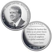 jimmy carter commemorative silver medal CME b Medal