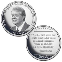 jimmy carter commemorative silver medal CME b Medal
