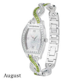 birthstone swirl bracelet watch UK BSWB h august