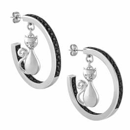 The Fabulous Feline Hoop Earrings 4995 001 7 1