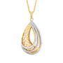 Diamond Swirl Golden Pendant 6920 0012 a main