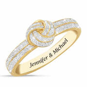 diamond love knot ring UK DLKR2 a main
