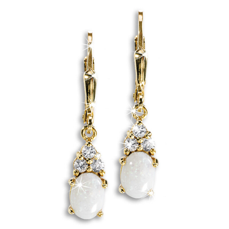 opal and white topaz earrings UK OWTE a main