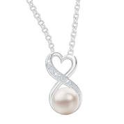 the infinity pearl pendant UK GDIPP a main