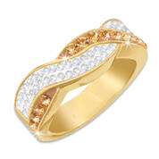 champagne crystal twist ring UK CCTR2 a main