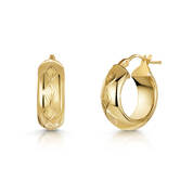 queen of diamonds italian 9ct gold earrings UK QUDGE a main