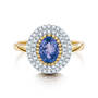 the empress tanzanite and diamond 9ct gold ring UK ETZR2 c three