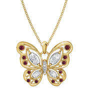 the birthstone butterfly pendant UK BSBUP a main
