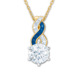birthstone swirl pendant UK BSSP i nine