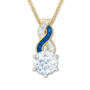 birthstone swirl pendant UK BSSP i nine