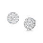 baguette cz halo stud earrings UK BAGE a main