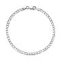 italian silver curb chain bracelet UK IWCCB a main