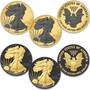 ruthenium gold highlight american eagle silver dollars ERG B Coin