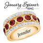 Birthstone Spinner Ring, birthstone spinner ring UK BSPPR c three