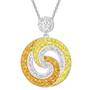 golden sunrise crystal pendant UK GSRCP a main