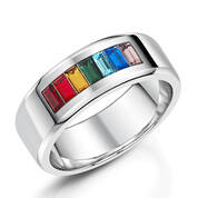 mens rainbow of hope ring UK MROHR a main