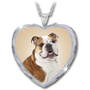 the british bulldog heart pendant UK BUHP2 a main