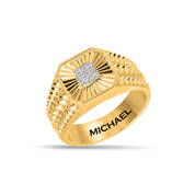 Personalized Diamond Edge Ring 12012 0019 a main