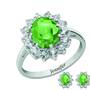 the birthstone halo jewellery set UK BSHJS i nine
