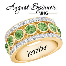 birthstone spinner ring UK BSPPR j ten