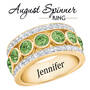 Birthstone Spinner Ring, birthstone spinner ring UK BSPPR j ten