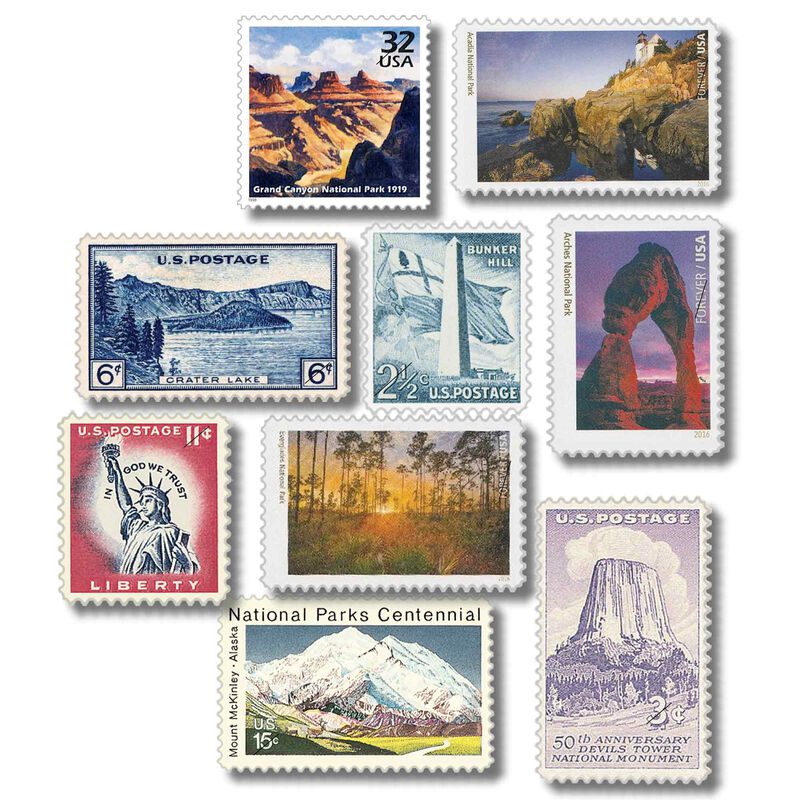 the u.s. national parks stamp collection NPS A Main