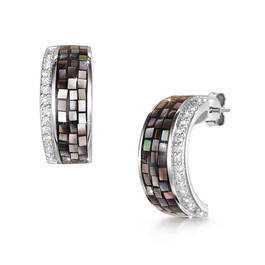 disco queen half hoop earrings UK DQHE a main