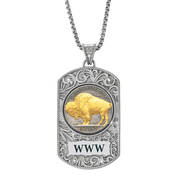 mens buffalo nickel diamond pendant UK MBND a main