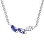 tanzanite white topaz marquise silver ne UK TTMSN a main