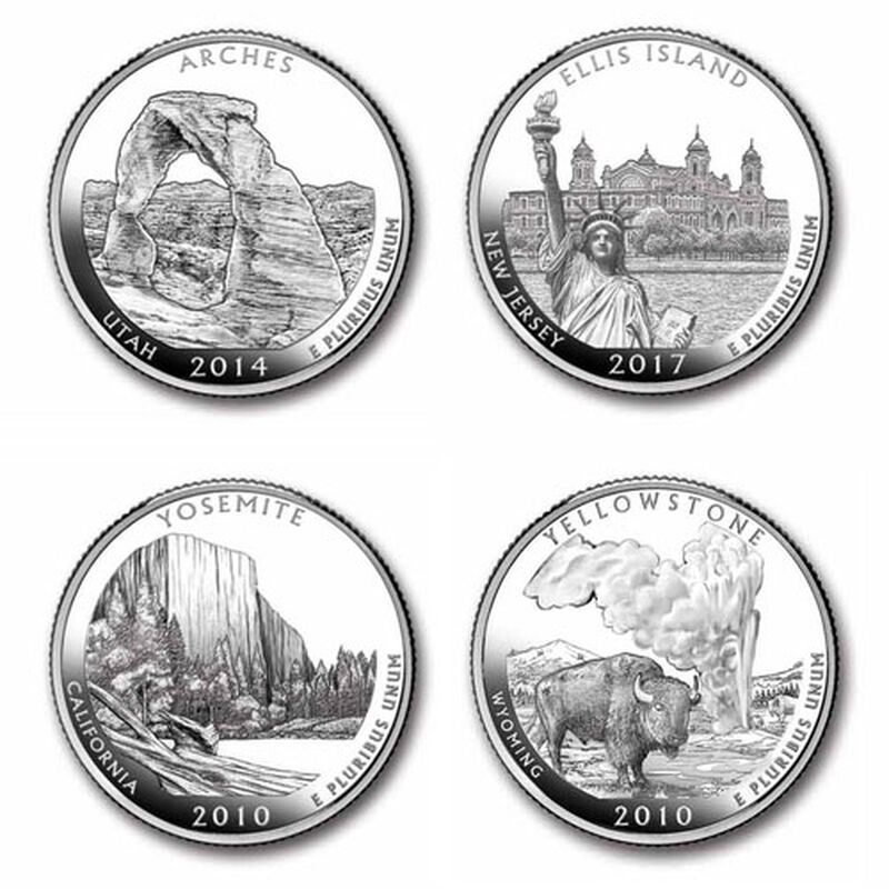 america the beautiful state quarters col UK ABQR b two