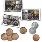 100 years of lincoln coins stamps UK LHPEN b two