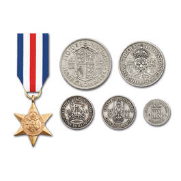 the d day 1944 silver coin set UK DDSC b two