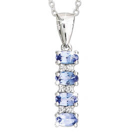 tanzanite sparkle pendant UK TSSRP2 a main