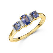 tanzanite triumph trilogy ring UK TATTR a main