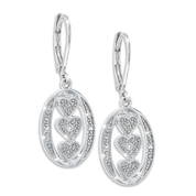 i love you diamond triple heart earrings UK ILYHE2 a main