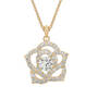 symbols of true love rose bud necklace UK STLRN a main