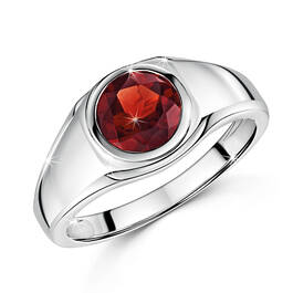 ring of fire garnet silver ring UK ROFR a main
