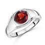ring of fire garnet silver ring UK ROFR a main