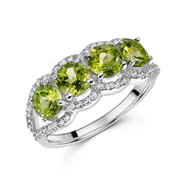 peridot paradise silver ring UK PPSR a main