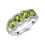 peridot paradise silver ring UK PPSR a main