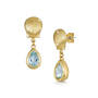 sea blue topaz shell earrings UK SBTSE a main